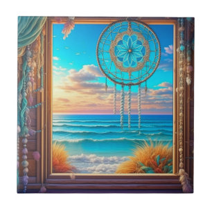 Söt Beachy Dreamcatcher på Windows Kakelplatta