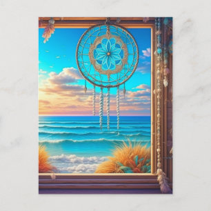 Söt Beachy Thmet Dreamcatcher Vykort