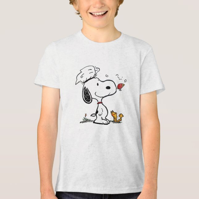 Söt Beagle-astronaut tecknad illustration T Shirt (Framsida)