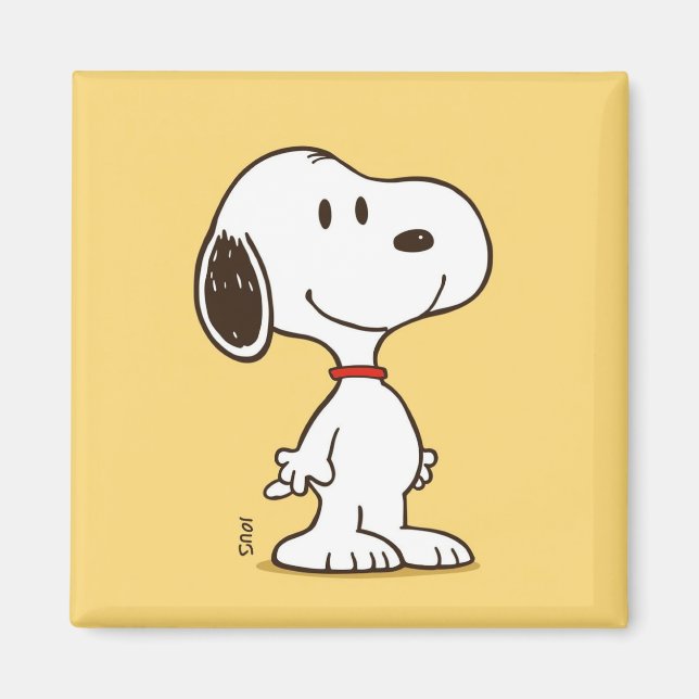 Söt Beagle-figur i tecknad stil Magnet (Framsidan)
