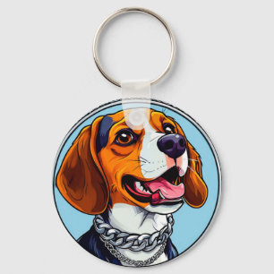 🐶 Söt Beagle Hund För Gåva 🐶 Nyckelring