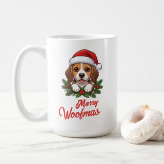 Söt Beagle julpresent Rolig hundälskare Kaffemugg