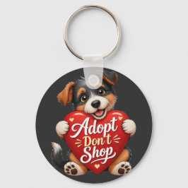 Söt Beagle-Mamma Design för Hundälskare Nyckelring