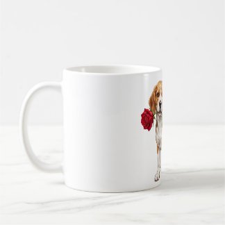 Söt Beagle-valp Kaffemugg