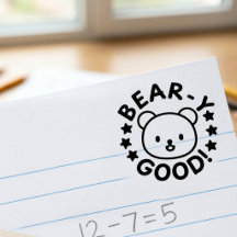 Söt Beary Bra Lärare Beröm Prestation