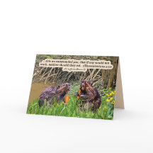 Söt Beaver Scripture 2 Thessaloniki 3:10