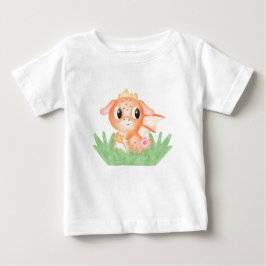 Söt Bebis Drak Vattenfärg T Shirt