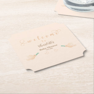 Söt Bebis Duv Baby Shower Underlägg Papper