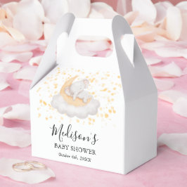 Söt Bebis Elefant Baby Shower Fest  Presentaskar