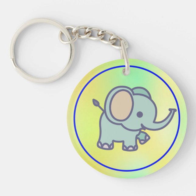 Söt Bebis Elefant Tecknad-47767 (Framsidan)