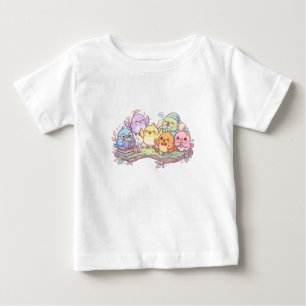 Söt Bebis Fågel Vänner Barn T-Shirt