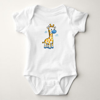 Söt Bebis Giraff Serieteckning Illustration T Shirt