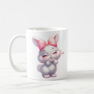 Söt Bebis Kanin Illustration Kaffemugg