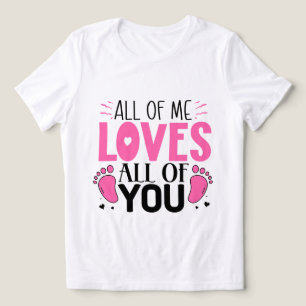 Söt bebis kärlek ord konst t shirt