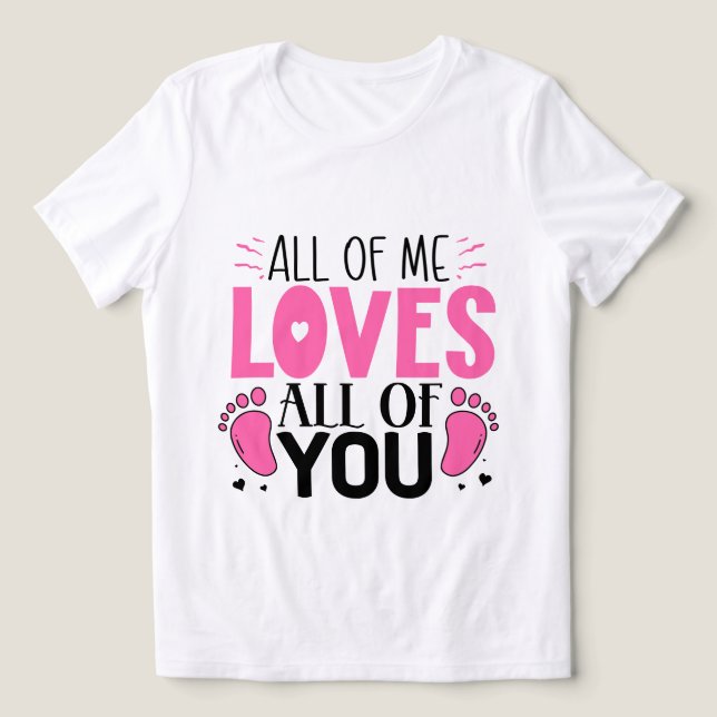Söt bebis kärlek ord konst  t shirt (Design Framsida)