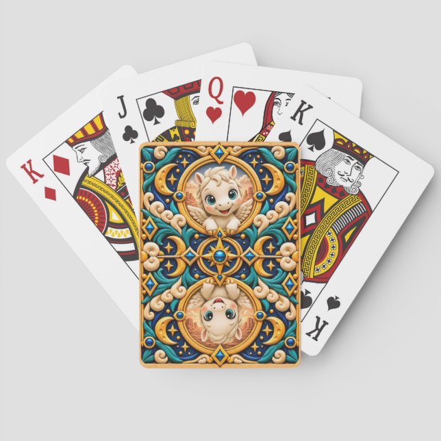 Söt Bebis Pegasus, Myter Casinokort (Baksidan)