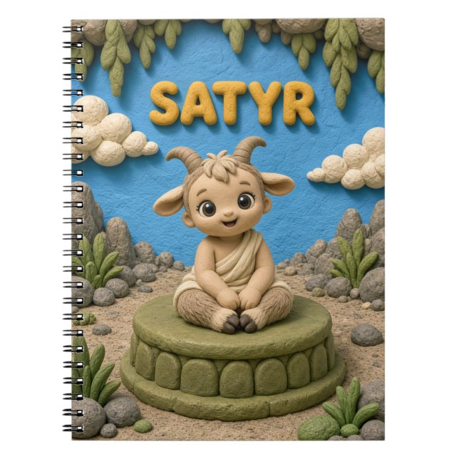Söt Bebis Satyr, Mytisk Anteckningsbok (Framsidan)