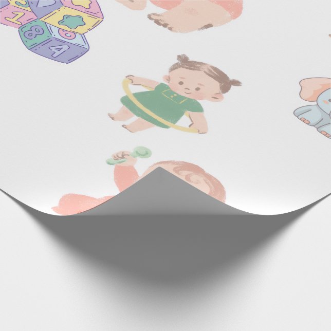 Söt Bebis Tjej Bakgrund – Bedårande & Estetisk Presentpapper (Hörn)