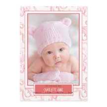 Söt Bebis Tjej Bläckfisk Hav Liv Födelse Meddeland