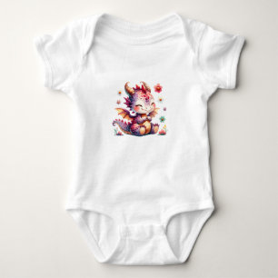 Söt Bebisdrake Fantasykonst T Shirt