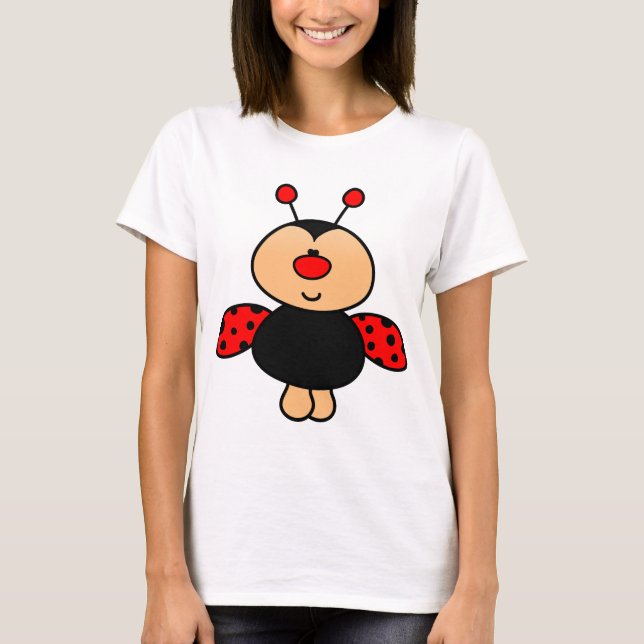 Söt bebisnyckelpiga tee shirt (Framsida)