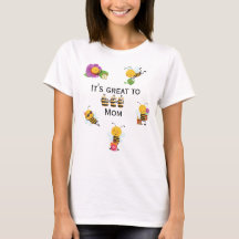 Söt Bee mamma citerade T-Shirt