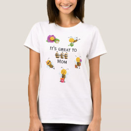 Söt Bee mamma citerade T-Shirt