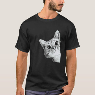 Söt Behaglig Kitty Katt T Shirt