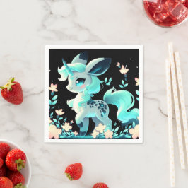 Söt, behagligt juvleumbabyskor för Unicorn Pappersservett