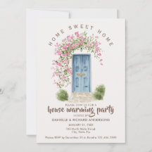 Söt Beige Brun Hus Blomma Husvärmningsfest