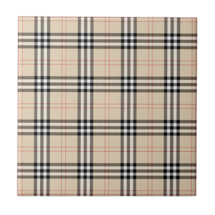 Söt Beige Play Tartan Kakelplatta