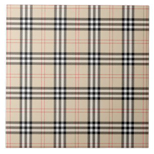 Söt Beige Play Tartan Kakelplatta
