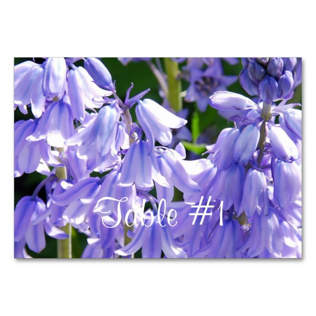 Söt Bell Flowers Bordsnummer (Framsidan)