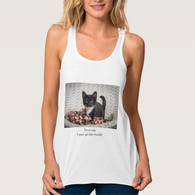 Söt Bella Ro I är Cute Linne Med Racerback (Framsida)