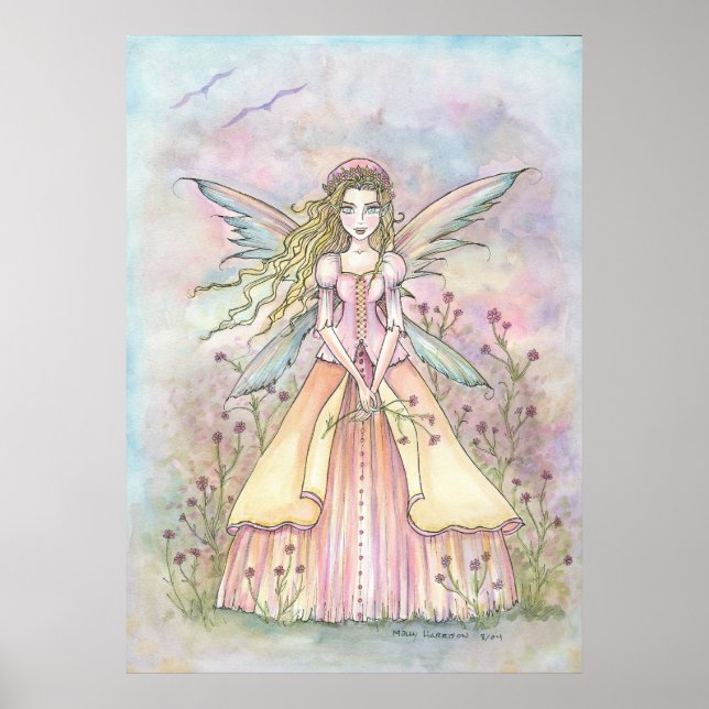 Söt Belle Fantasy Fairy Poster Skriv ut (Framsidan)