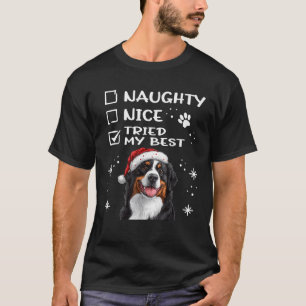 Söt Bernese Mountain Dog jul elak snäll T Shirt