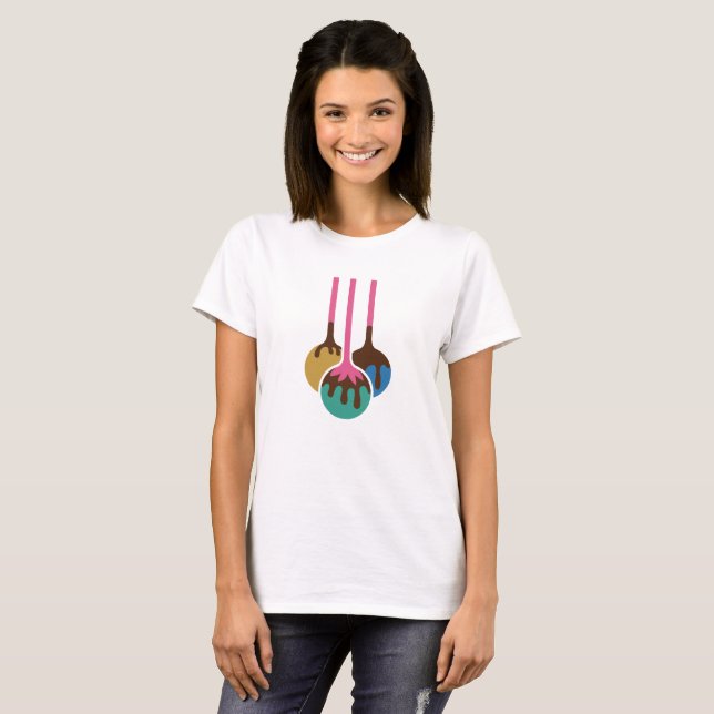 Söt beroendeframkallande t-shirt (Hel framsida)