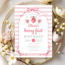 Söt Berry Första Flicka 1-årsdag
