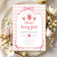 Söt Berry Första Flicka 1-årsdag