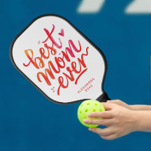 Söt Best Mamma någonsin Red and White Push-skript