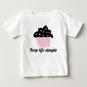 Söt Bevara Livet Enkelt Rosa Cupcake T Shirt