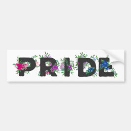 Söt Bi Pride Blommigt Bildekal