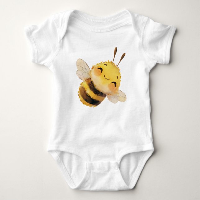 Söt Bibe Bodysuit T Shirt (Framsida)