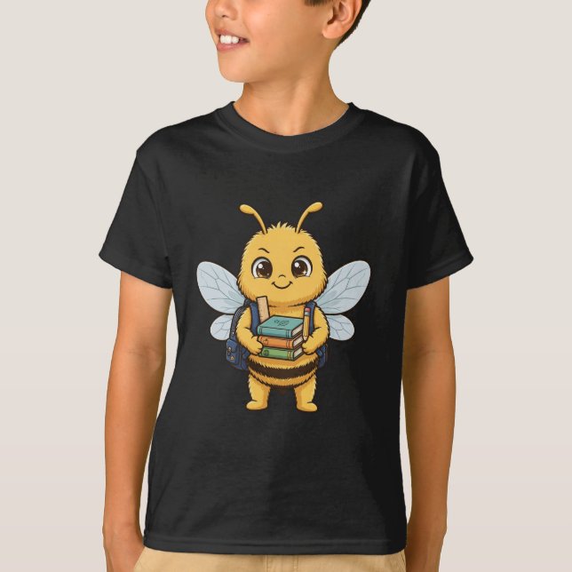 Söt Bieelev Tillbaka Till Skolan T Shirt (Framsida)