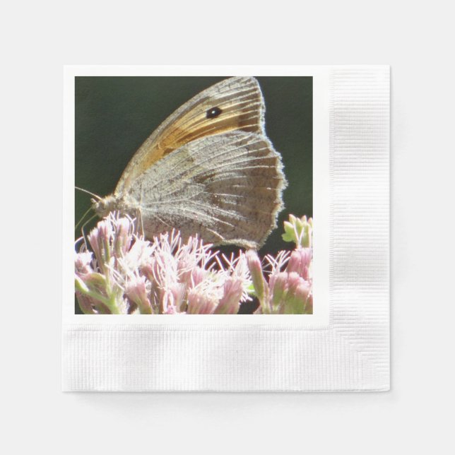Söt big butterfly pappersservett (Framsidan)