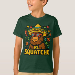 Söt Bigfoot Cinco de Mayo Fiesta El Squatcho T Shirt