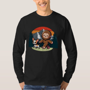 Söt Bigfoot Går Söt Chihuahua T Shirt