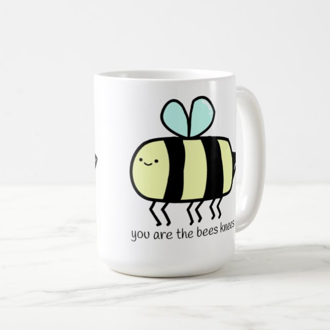 Söt bigöttermugg med citat kaffemugg (Framsida höger)