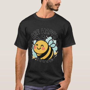 Söt Bihjärtad Tecknad Film T Shirt