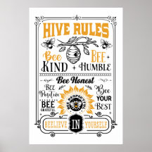 Söt bikupa regler ord art